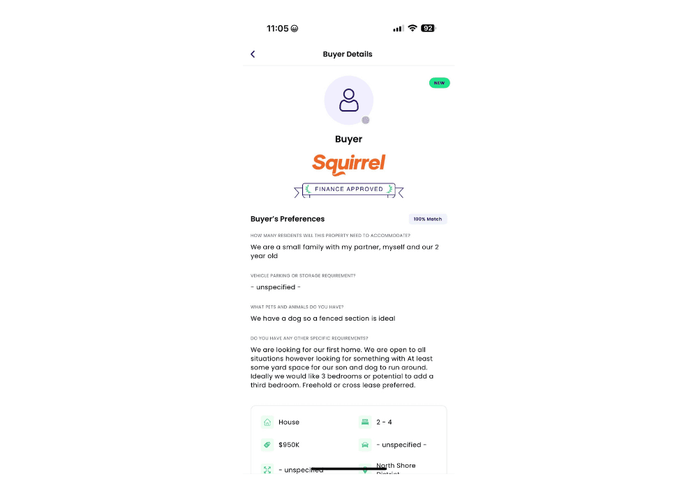 Screenshots of Yelsa Connect verified buyer profile